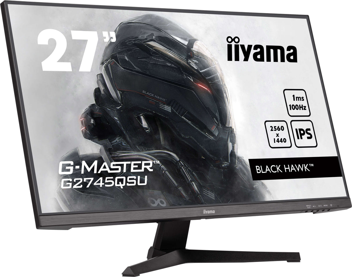 Monitor Gaming  Iiyama G-Master G2745qsu-B2 68,5 Cm 27", Negro Mate, Qhd, Ips, Adaptive-Sync G2745qsu-B2
