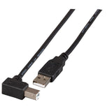 Efb Usb2.0 Anschlusscable A-B (Gewinkelt), St.-St., 1,8m, Schwarz, Classic