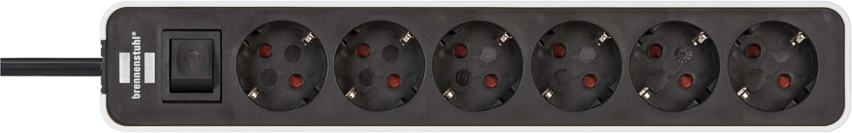 EAN 4007123647569 - Brennenstuhl 1153260020 base múltiple 1,5 m 6 salidas AC Negro, Blanco imagen 1