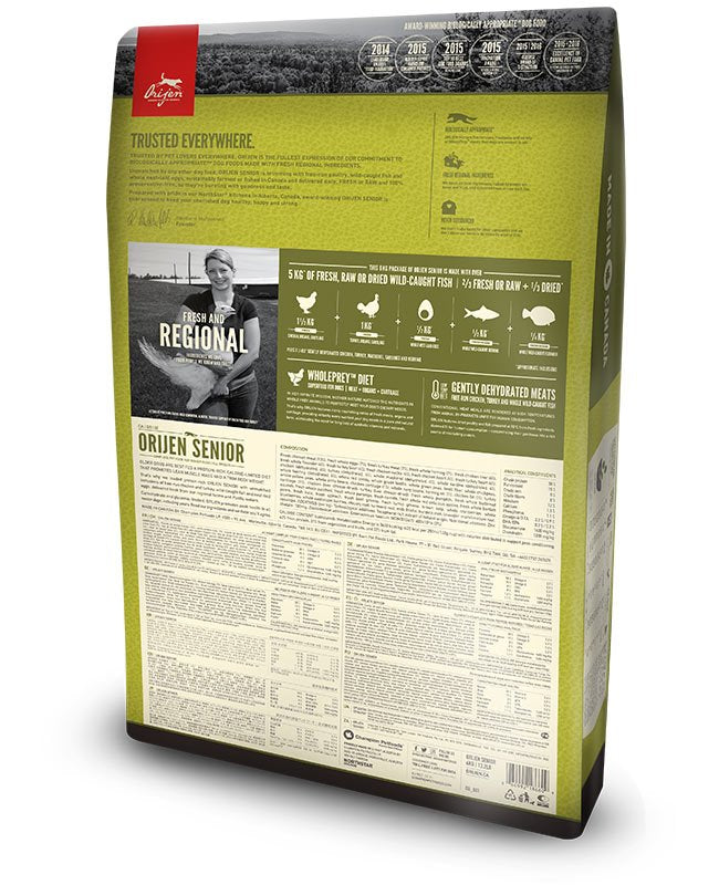 Orijen Senior 6 Kg Pollo, Pescados, Pavo