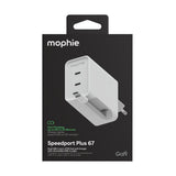 Zagg Mophie Netzteil Gan 67w 2x Usb-C 2026 Blanco