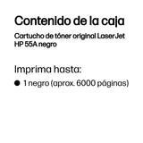 EAN 0884420133698 - HP 55A Black Original LaserJet Toner Cartridge cartucho de tóner 1 pieza(s) imagen 3