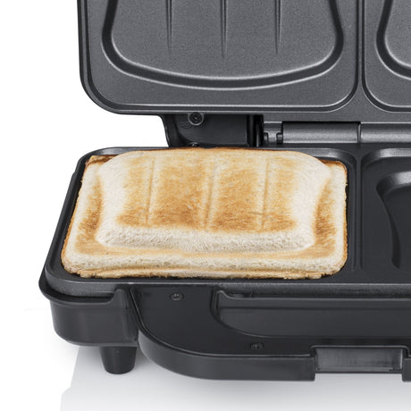 EAN 8713016025746 - Tristar SA-3060 sandwichera 900 W Negro, Acero inoxidable imagen 2