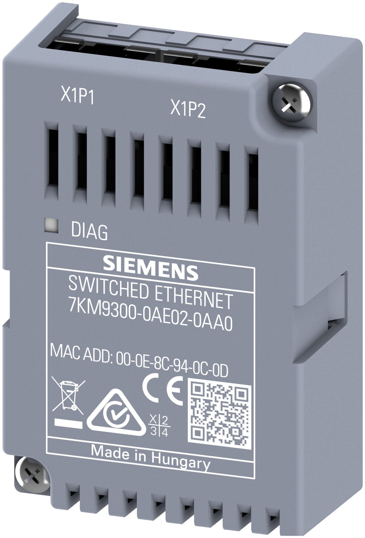 Siem 7km9300-0ae02-0aa0 Erweiterungsmodul Switched Ethernet Profinet V3, Steckba