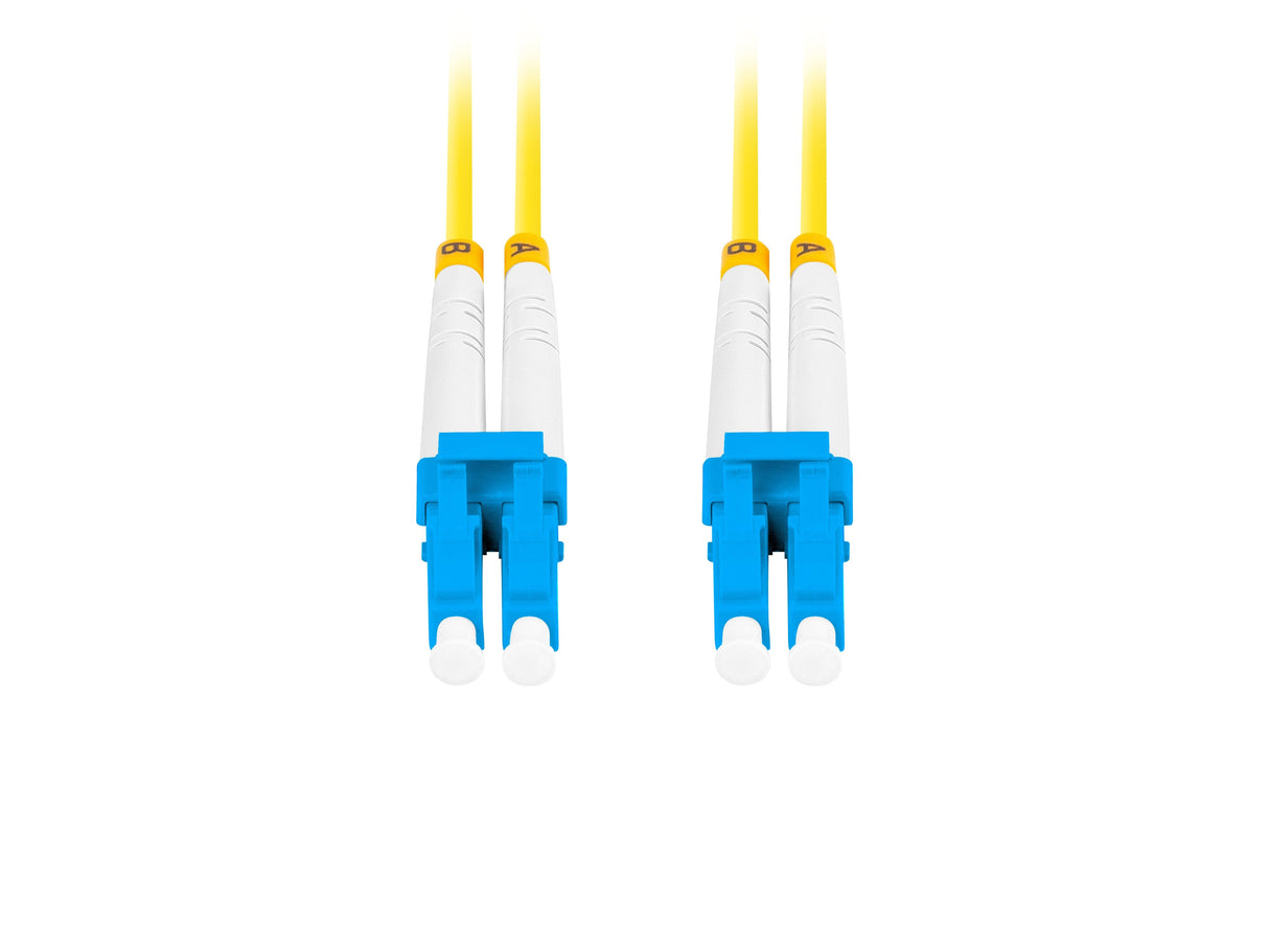 Cable Fibra Óptica 1m Lanberg Mono Lc/Upc-Lc/Upc Duplex G657a1 Lszh Amarillo