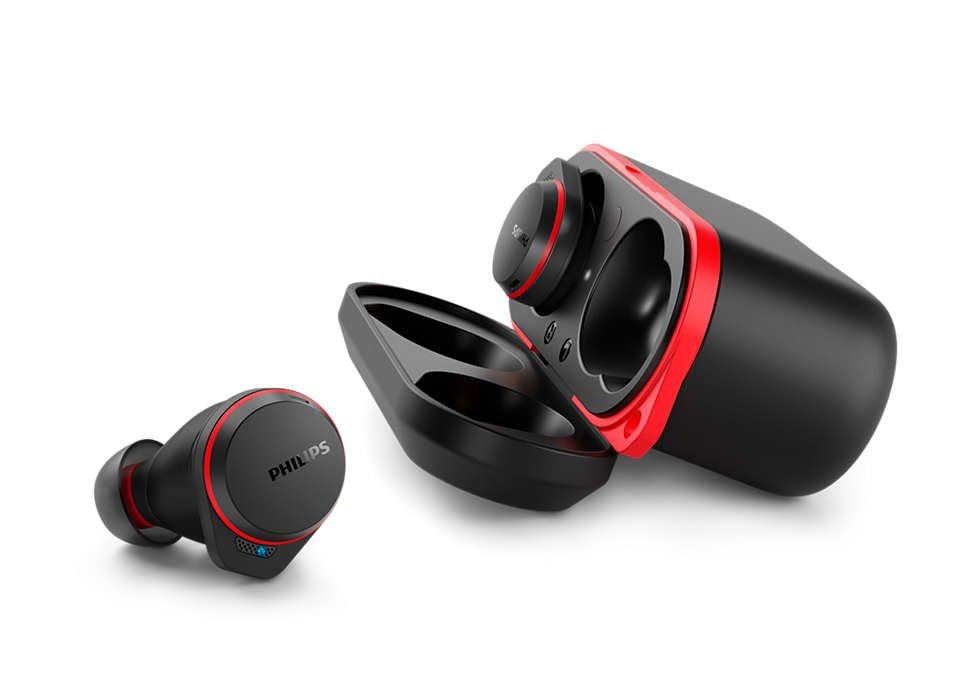 Philips Taa7507bk/00 Auriculares Inalámbrico Bluetooth Negro, Rojo