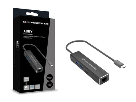 EAN 4015867234136 - Conceptronic ABBY13B base para portátil y replicador de puertos Alámbrico USB 3.2 Gen 1 (3.1 Gen 1) Type- imagen 3