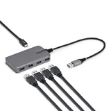 EAN 0065030906227 - StarTech.com 5G4AC-USB-A-HUB hub de interfaz USB 3.2 Gen 1 (3.1 Gen 1) Type-A 5000 Mbit/s Gris imagen 1