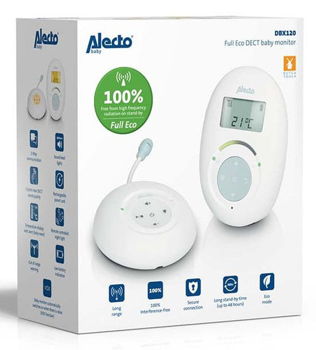 EAN 8712412586868 - Alecto DBX120 vigila bebes Vigilabebés digital 2 canales Blanco, Azul imagen 8