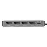 Startech Usb-C Zu 4-Monitor Workstation Adapter 4k 60hz Displayport 140w Pd Passthrough Usb Fur Tastatur Und Raton Taa