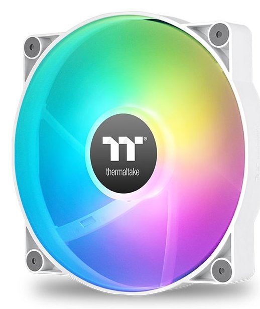 Ventilador Pc Thermaltake Ct200 Argb Sync Blanco Paquete Individual, Ventilador De Caja Blanco, 200 Mm Cl-F180-Pl20sw-A