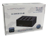 EAN 4260070126635 - LC-Power LC-DOCK-U3-4B base de conexión para disco duro USB 3.2 Gen 1 (3.1 Gen 1) Type-A Negro imagen 4