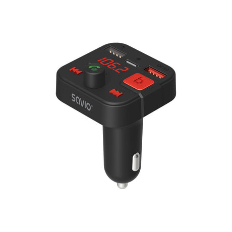 EAN 5901986047889 - Savio TR-15 Transmiter FM z Bluetooth 87,6 - 107,9 MHz Bluetooth/USB Negro imagen 2