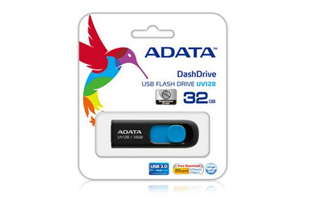 EAN 4713435799444 - ADATA DashDrive UV128 128GB unidad flash USB USB tipo A 3.2 Gen 1 (3.1 Gen 1) Negro, Azul imagen 1