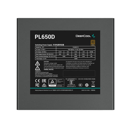EAN 6933412721246 - DeepCool PL650D unidad de fuente de alimentación 650 W 20+4 pin ATX ATX Negro imagen 3