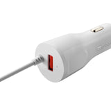 Canyon Car Charger C-033 2.4a Usb-A Built-In Lightning White