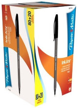 Paper Mate Inkjoy 100 Cap Boligrafo Triangular Negro Caja De 80+20