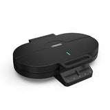 Princess  01.132384.01.001 Heart-Shaped Waffle Iron, Black