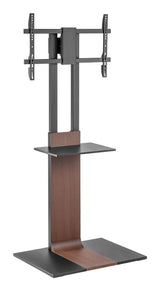 Aisens Soporte De Suelo Con Bandeja Dvd Para Monitor/Tv 50kg De 37-86, Negro-Marron