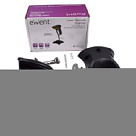 EAN 8054392618307 - Ewent EW3400 lector de código de barras Lector de códigos de barras portátil 1D Laser Negro imagen 7