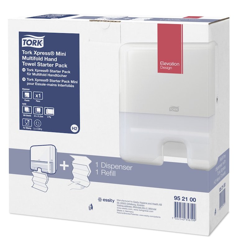 Tork Elevation Starter Pack H2 - Dispensador De Toallas De Papel
