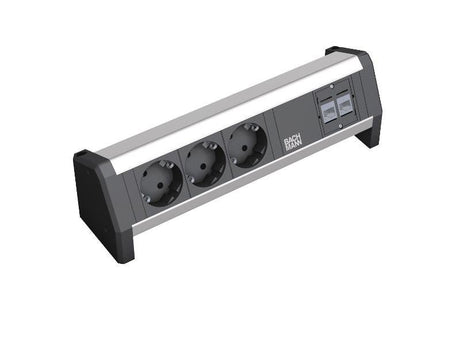 EAN 4016514018772 - Bachmann Desk 1 base múltiple 3 salidas AC Negro imagen 1