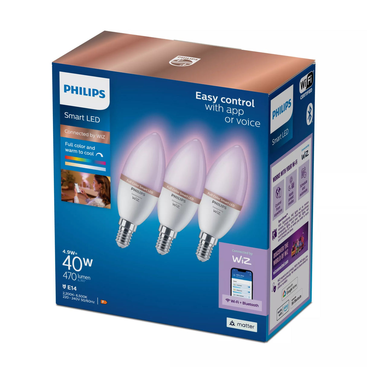 EAN 8720169210318 - Philips 8720169210318 iluminación inteligente Bombilla inteligente Wi-Fi/Bluetooth 4,9 W imagen 2