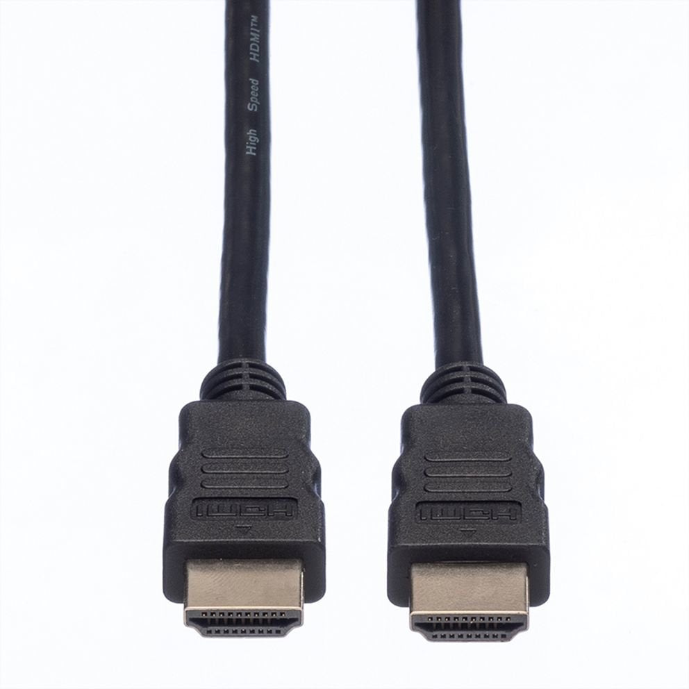Roline Hdmi High Speed Cable Mit Ethernet Schwarz 1m