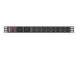 EAN 5901969424515 - Lanberg PDU-02I1908I-0200-C20-BK unidad de distribución de energía (PDU) 10 salidas AC 1U Negro imagen 1