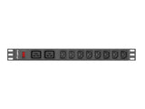EAN 5901969424515 - Lanberg PDU-02I1908I-0200-C20-BK unidad de distribución de energía (PDU) 10 salidas AC 1U Negro imagen 1