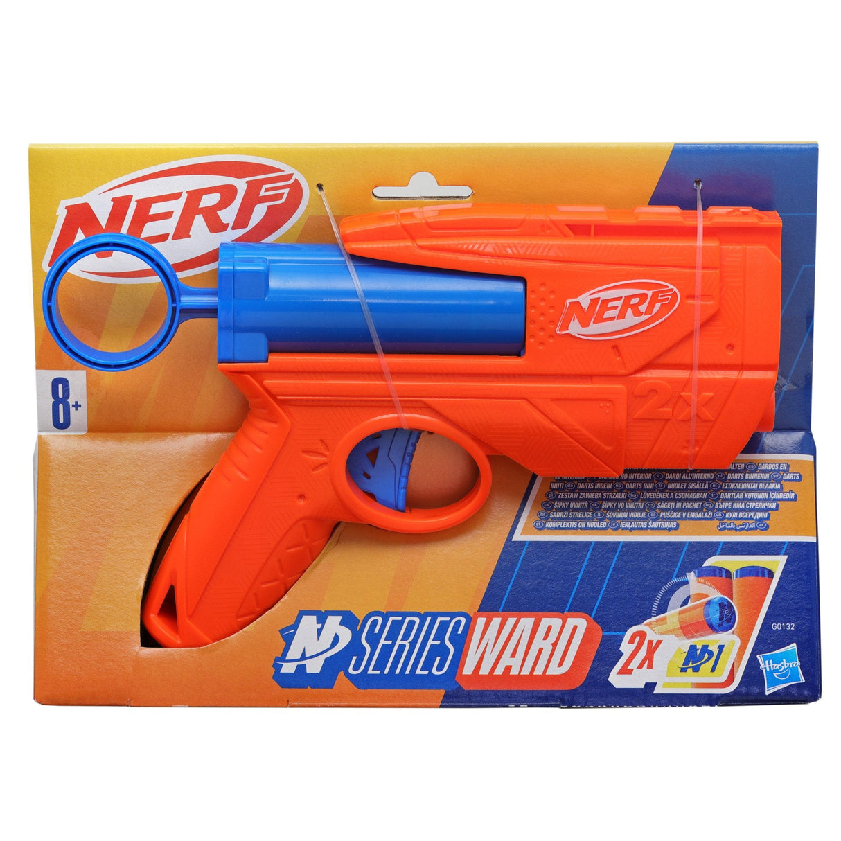 Nerf Nerf N Series Ward, Lanzador De Dardos Azul/Naranja G0132eu4