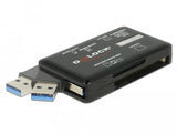Lector De Tarjetas Externo Delock Superspeed Usb Cf / Sd / Micro Sd / Ms / M2 / Xd