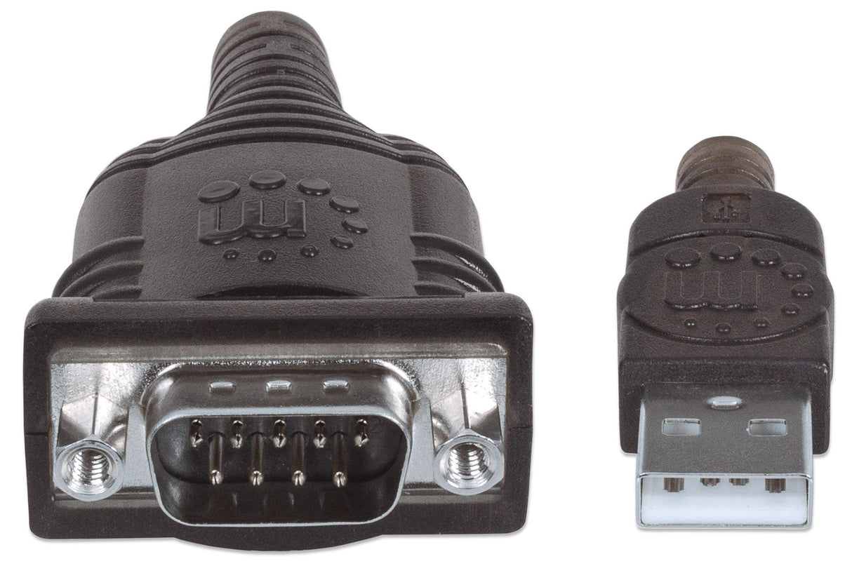 EAN 0766623151856 - Manhattan 151856 cable de serie Plata 0,45 m USB A Serial/COM/RS232/DB9 imagen 3