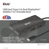 EAN 8719214472528 - CLUB3D CSV-1598 base para portátil y replicador de puertos USB 3.2 Gen 2 (3.1 Gen 2) Type-C Negro imagen 7