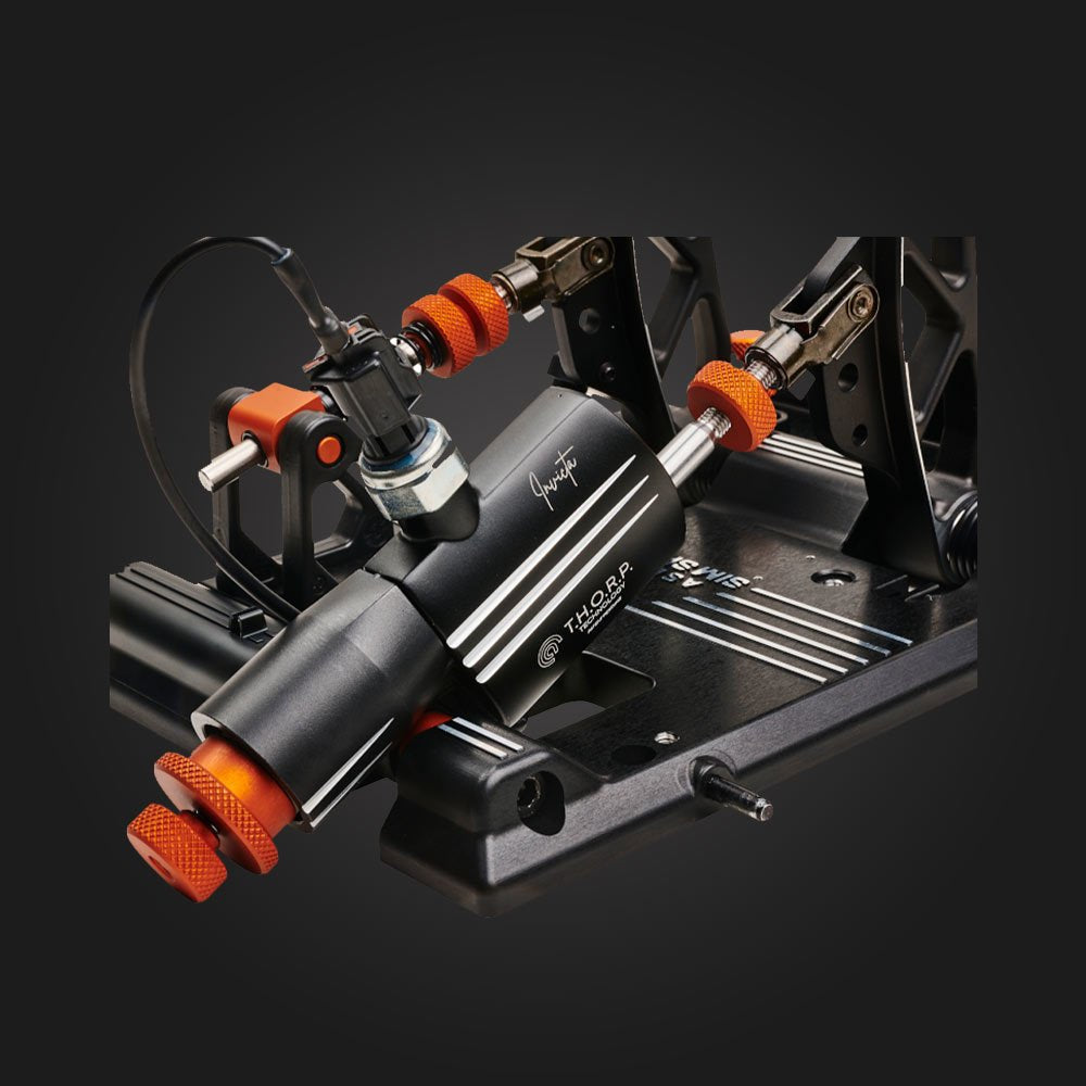 Asetek 40-010-0000001 Mando Y Volante Negro, Naranja, Blanco Usb Pedales Pc