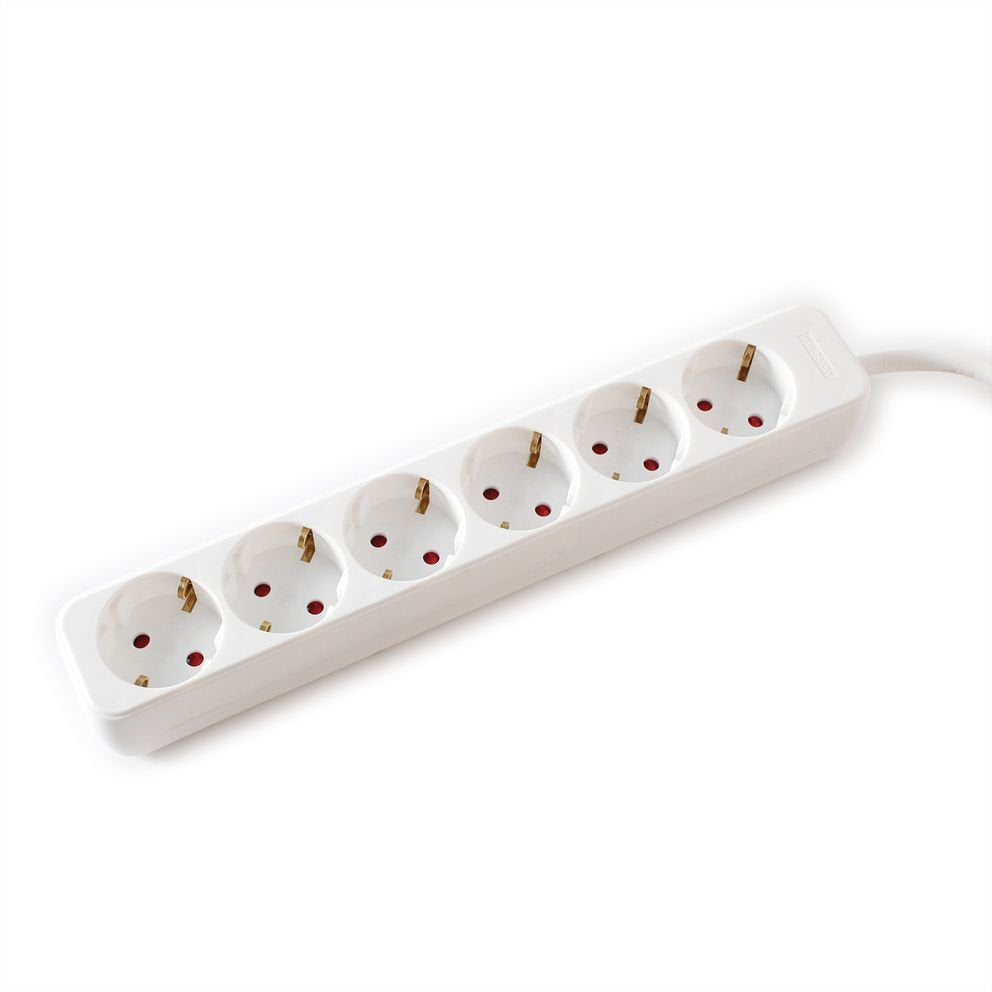 Value 6-Fach Steckdosenleiste Ohne Schalter, Wei, 3 M
