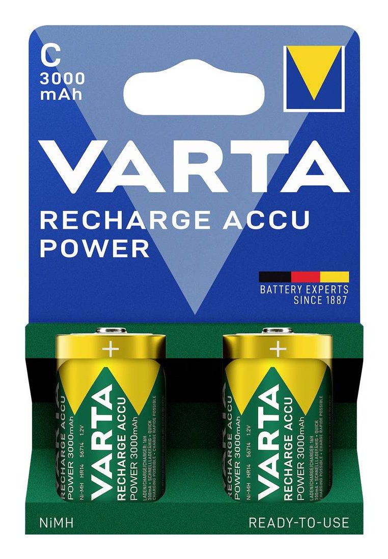 Varta 56714 101 412 Pila Doméstica Batería Recargable C Níquel-Metal Hidruro (Nimh)