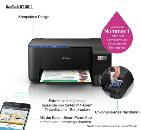 EAN 8715946684116 - Epson EcoTank ET-2811 Inyección de tinta 5760 x 1440 DPI 33 ppm Wifi imagen 10