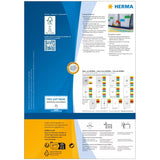 Etiquetas Herma A4 Rojo 70x37 Mm Papel Mate 2400 Uds.