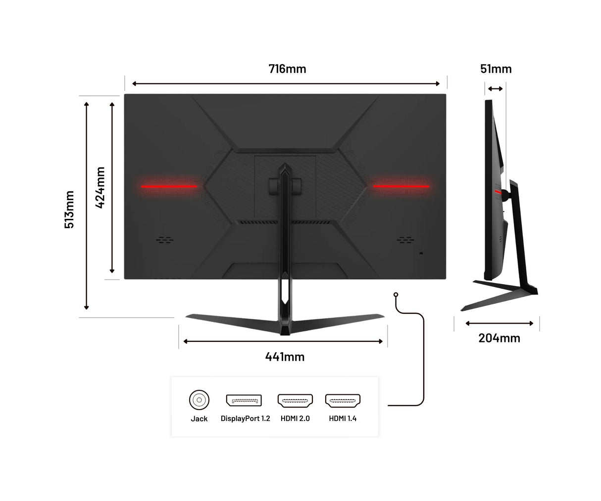 EAN 4589511173138 - JAPANNEXT JN-IPS315UHDR pantalla para PC 80 cm (31.5") 3840 x 2160 Pixeles 4K Ultra HD LCD Negro imagen 4