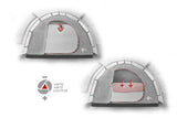 Tienda Túnel Familiar High Peak Brixen 4.0 Gris/Verde 11815