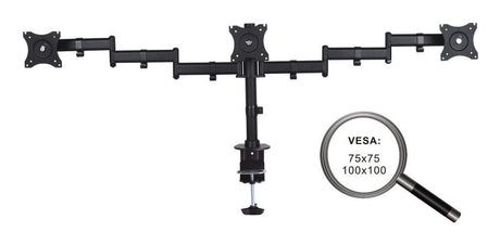 EAN 4251364706398 - PureMounts PM-OFFICE-03 soporte para monitor 68,6 cm (27") Escritorio Negro imagen 2