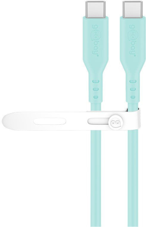 Goobay Usb-C Silicone Cable, 1.5 M, Turquoise