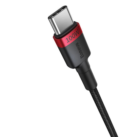 EAN 6932172657444 - Baseus Cafule cable USB 2 m USB C 480 Gbit/s 100 W Negro, Gris, Rojo imagen 3
