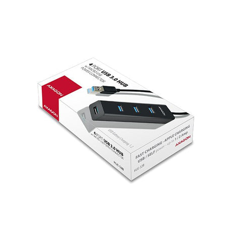 EAN 8595247903525 - Axagon HUE-S2B hub de interfaz USB 3.2 Gen 1 (3.1 Gen 1) Type-A 5000 Mbit/s Negro imagen 11