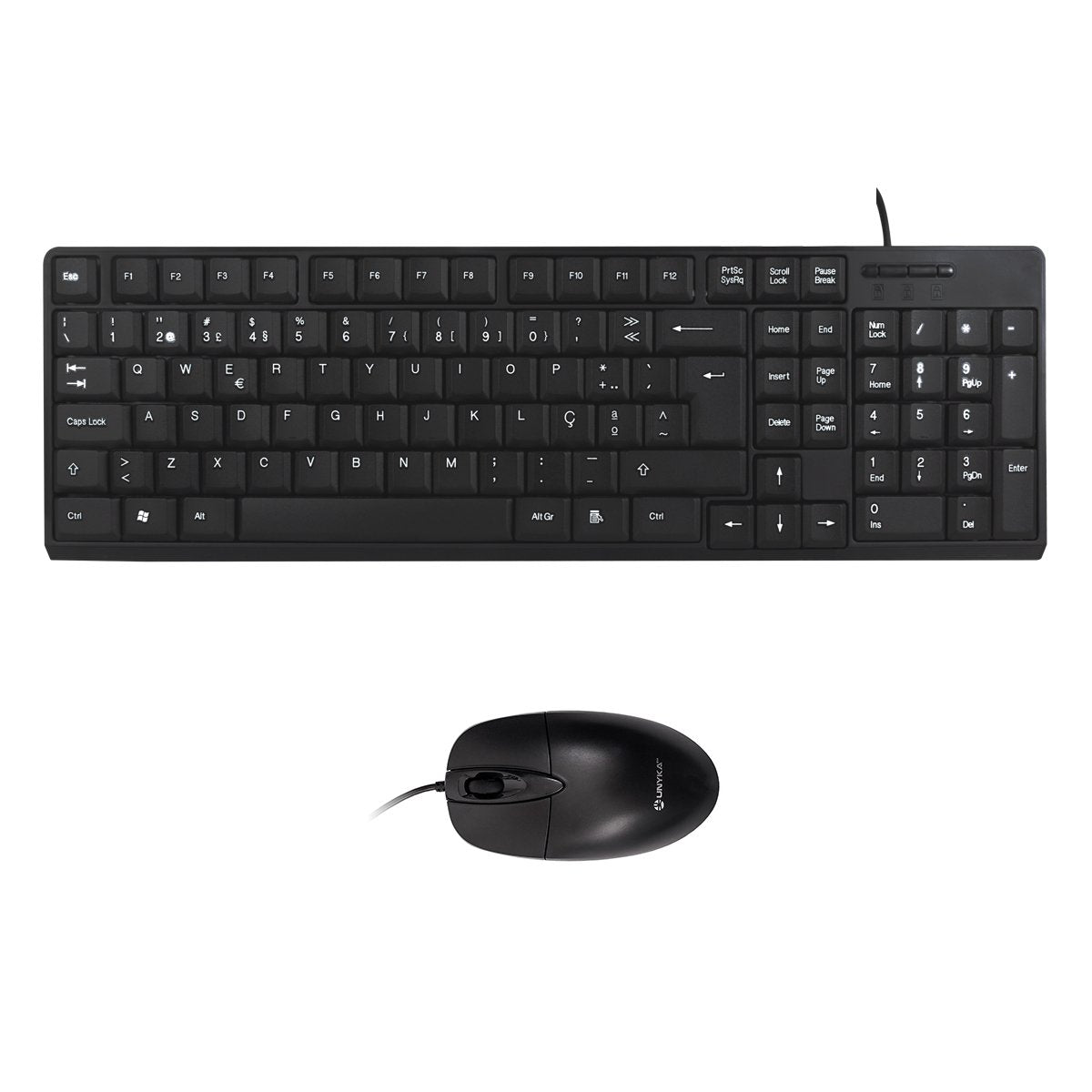 Unykach Kit Teclado (Portugués) + Ratón Oem