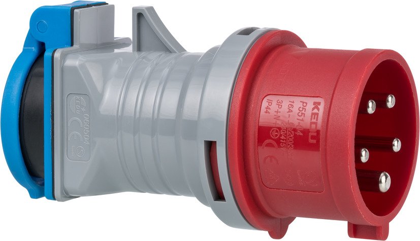 EAN 4007123670383 - Brennenstuhl 1081690 adaptador de enchufe eléctrico Azul, Gris, Rojo imagen 2