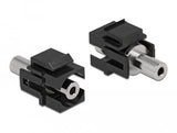 Keystone Modul Klinkenbuchse 3,5 Mm 3 Pin Zu Klinkenbuchse 3,5 Mm 3 Pin Schwarz