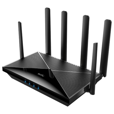 EAN 6971690792282 - Cudy P5 router inalámbrico Gigabit Ethernet Doble banda (2,4 GHz / 5 GHz) 5G Negro imagen 2