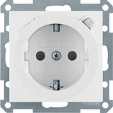 Berker 47088989 Fi- Schuko-Steckdose 30ma Polarweiss Glänzend S.1 B.3 B.7